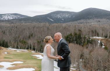 Couple on golf course