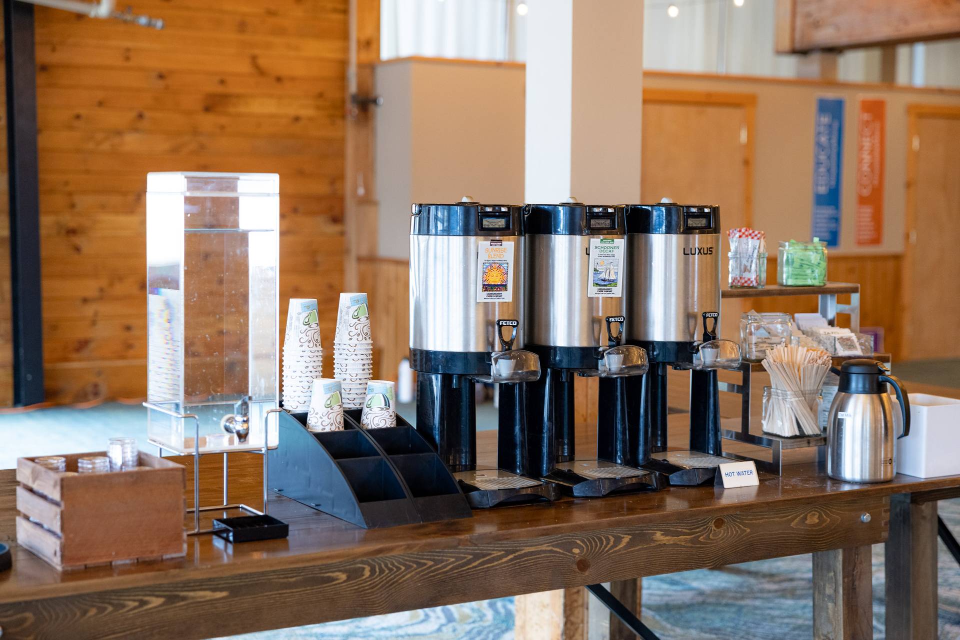 Kingpine room coffee station