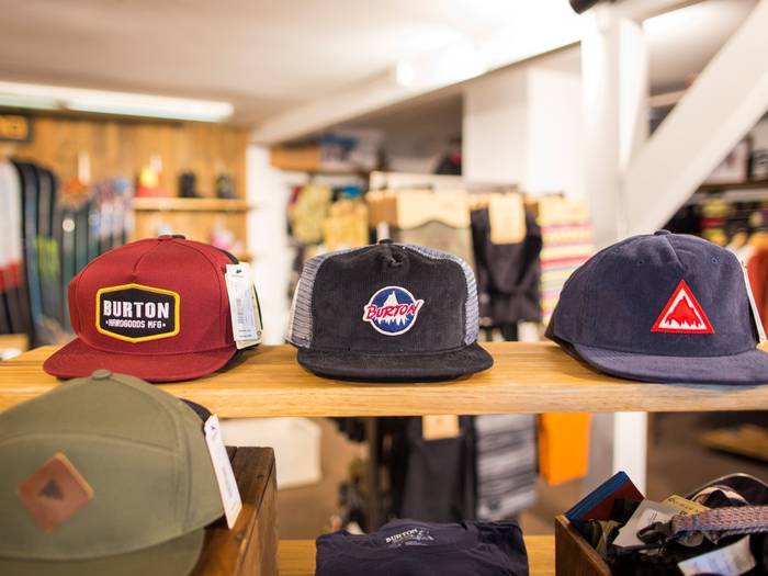 Burton hats at the Sugarloaf Board Room
