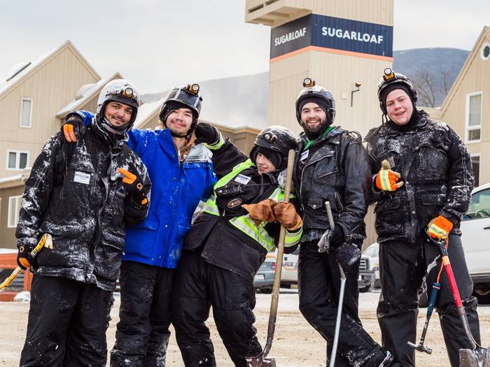 Snowmakers being silly