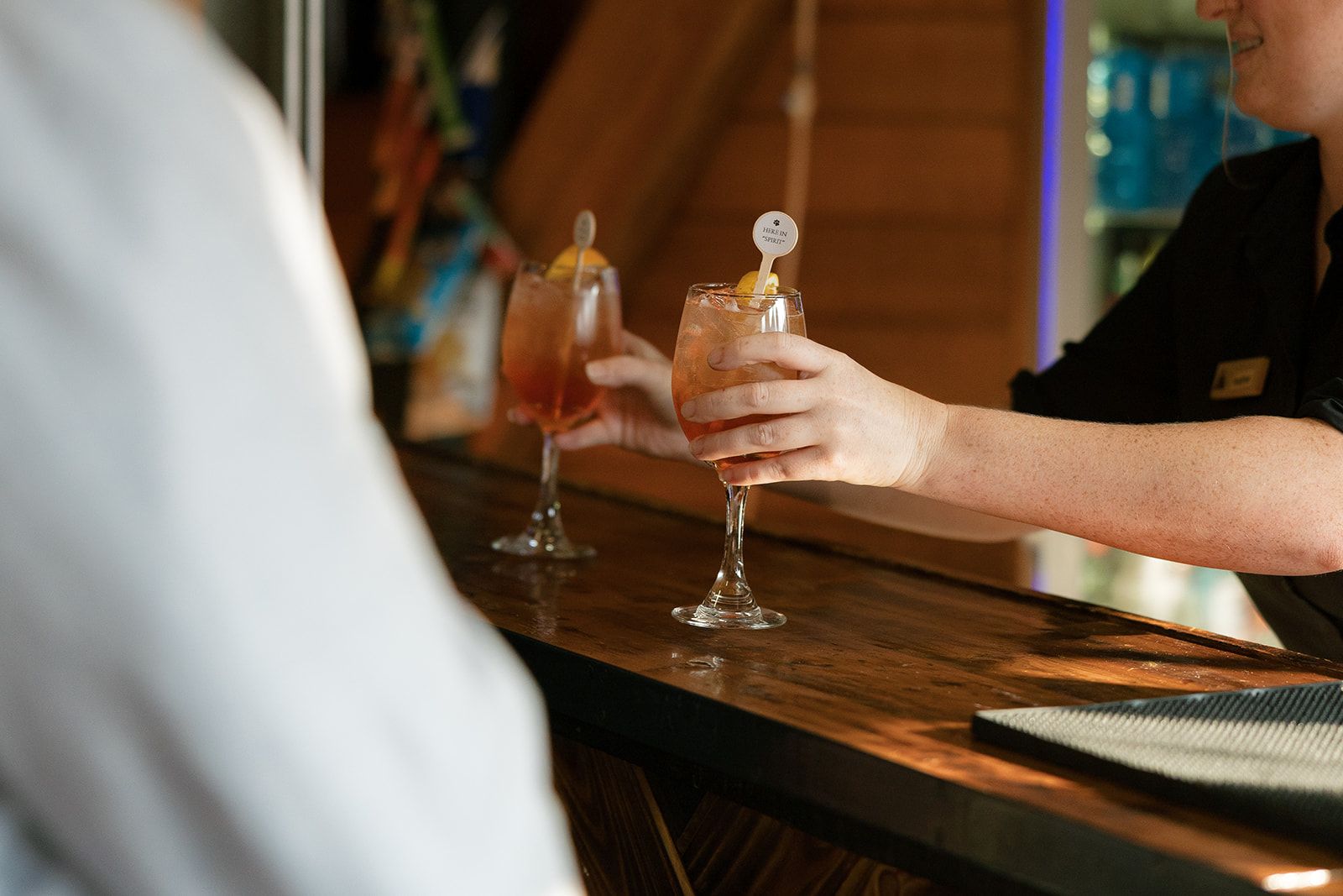cocktails in hand