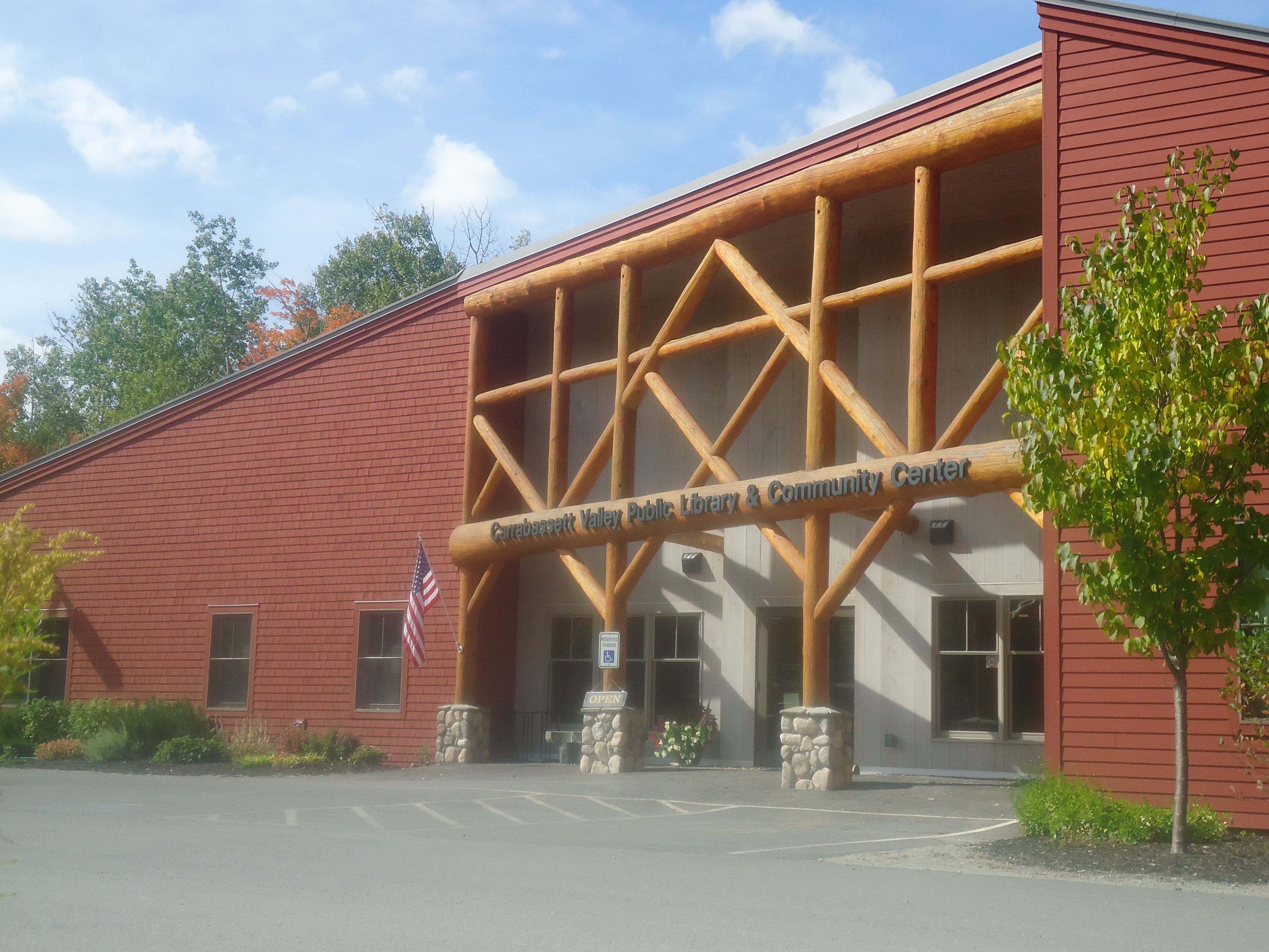 Library front entrance