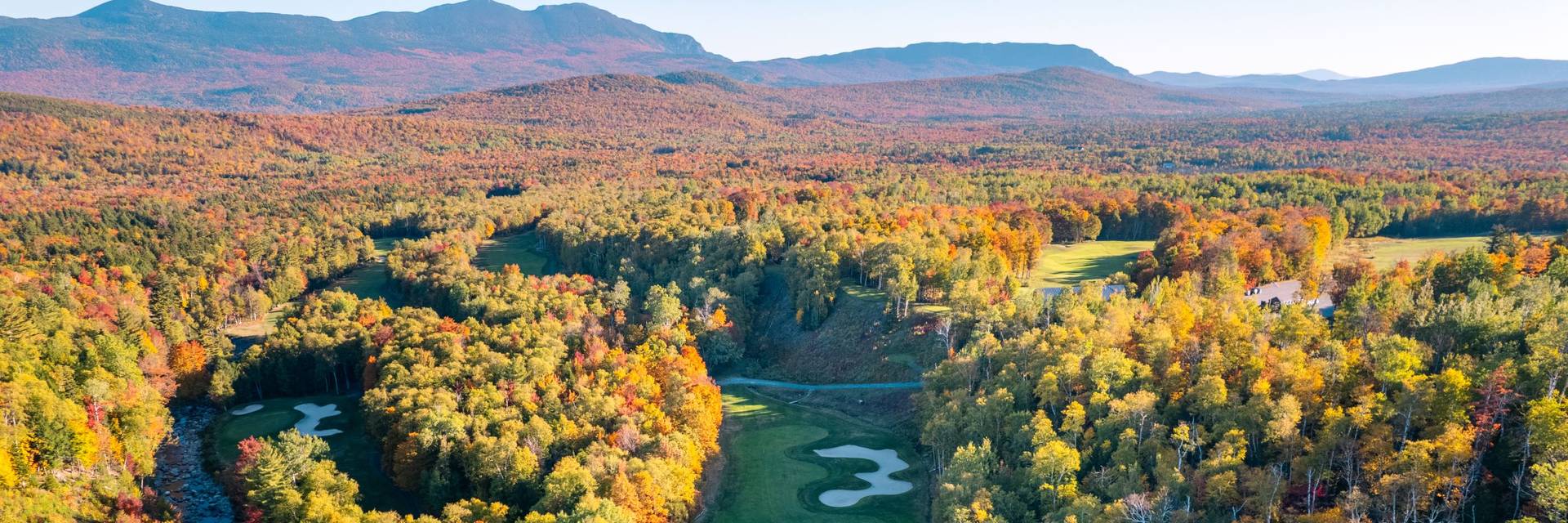 Sugarloaf Golf Club with fall foliage