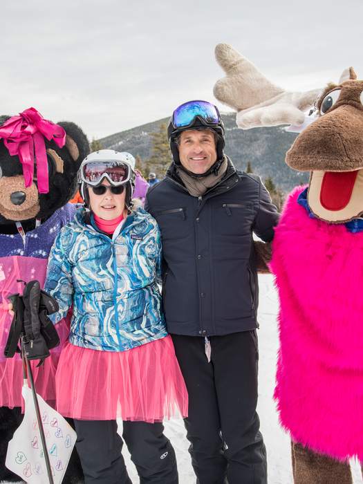 Sugarloaf Mascots Pierre, Amos and Blueberry