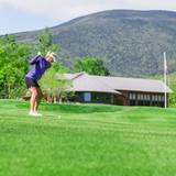 Female golfer on the green