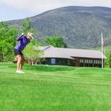 Female golfer on the green