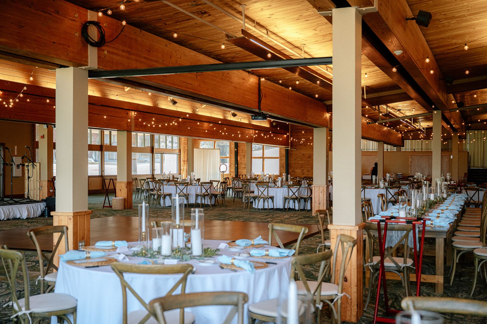 King Pine Room wedding set up