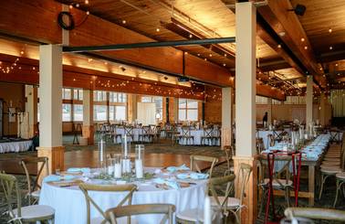 King Pine Room wedding set up