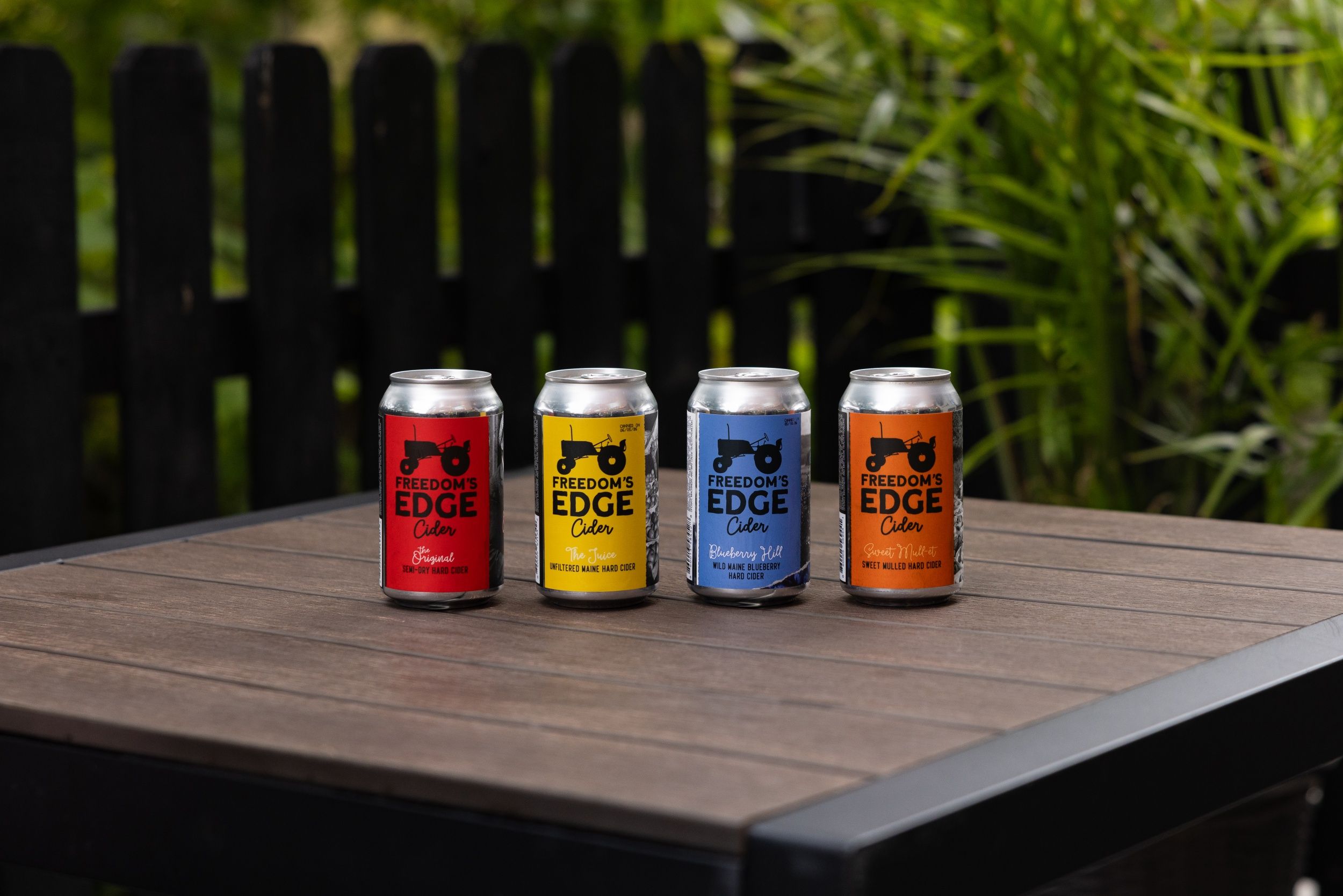 Freedoms Edge Cider cans