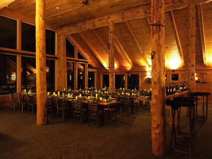 Bullwinkle's interior space aglow