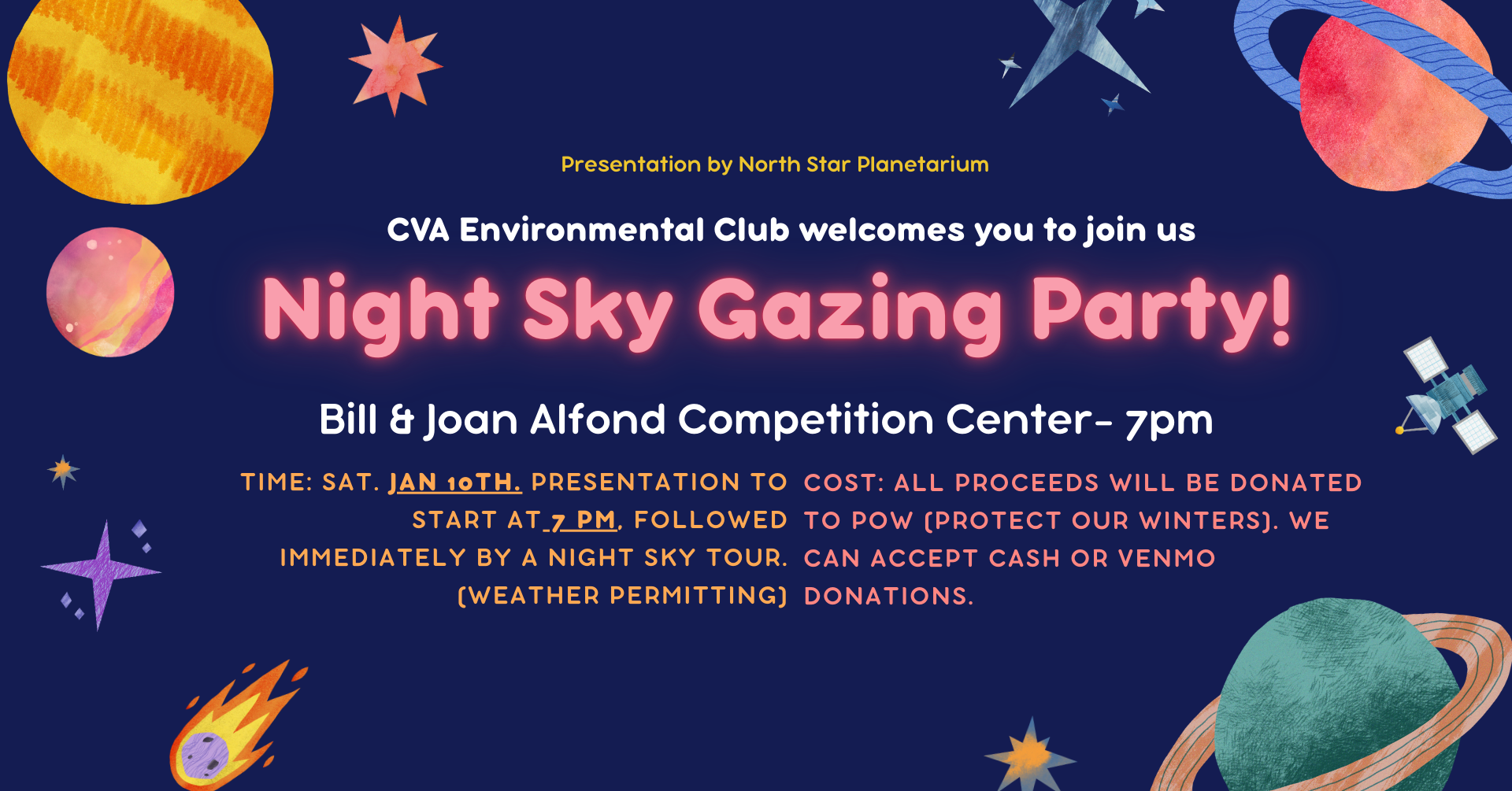 Star Gazing Party flyer