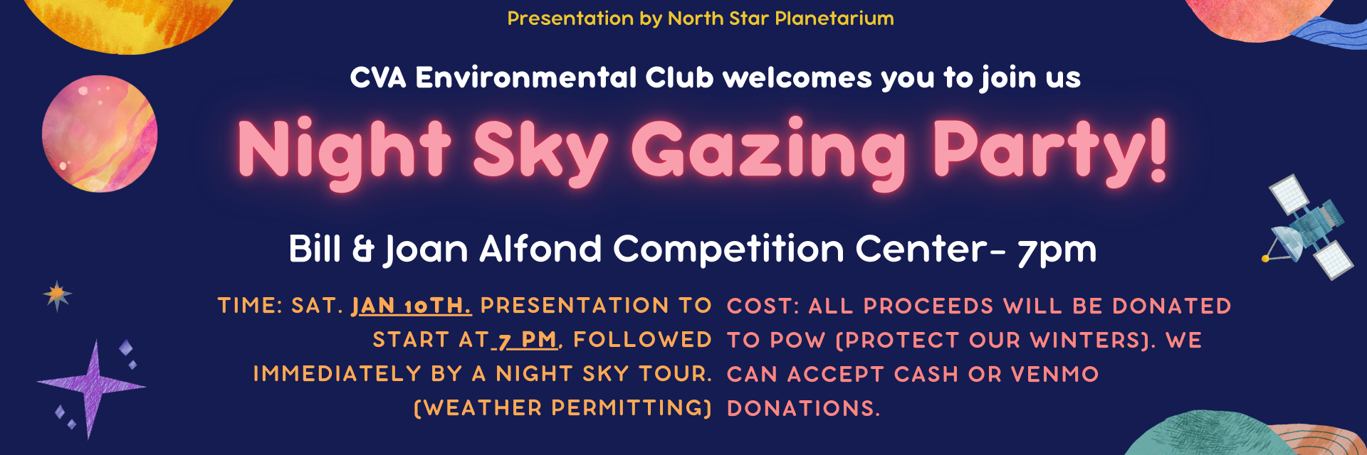 Star Gazing Party flyer