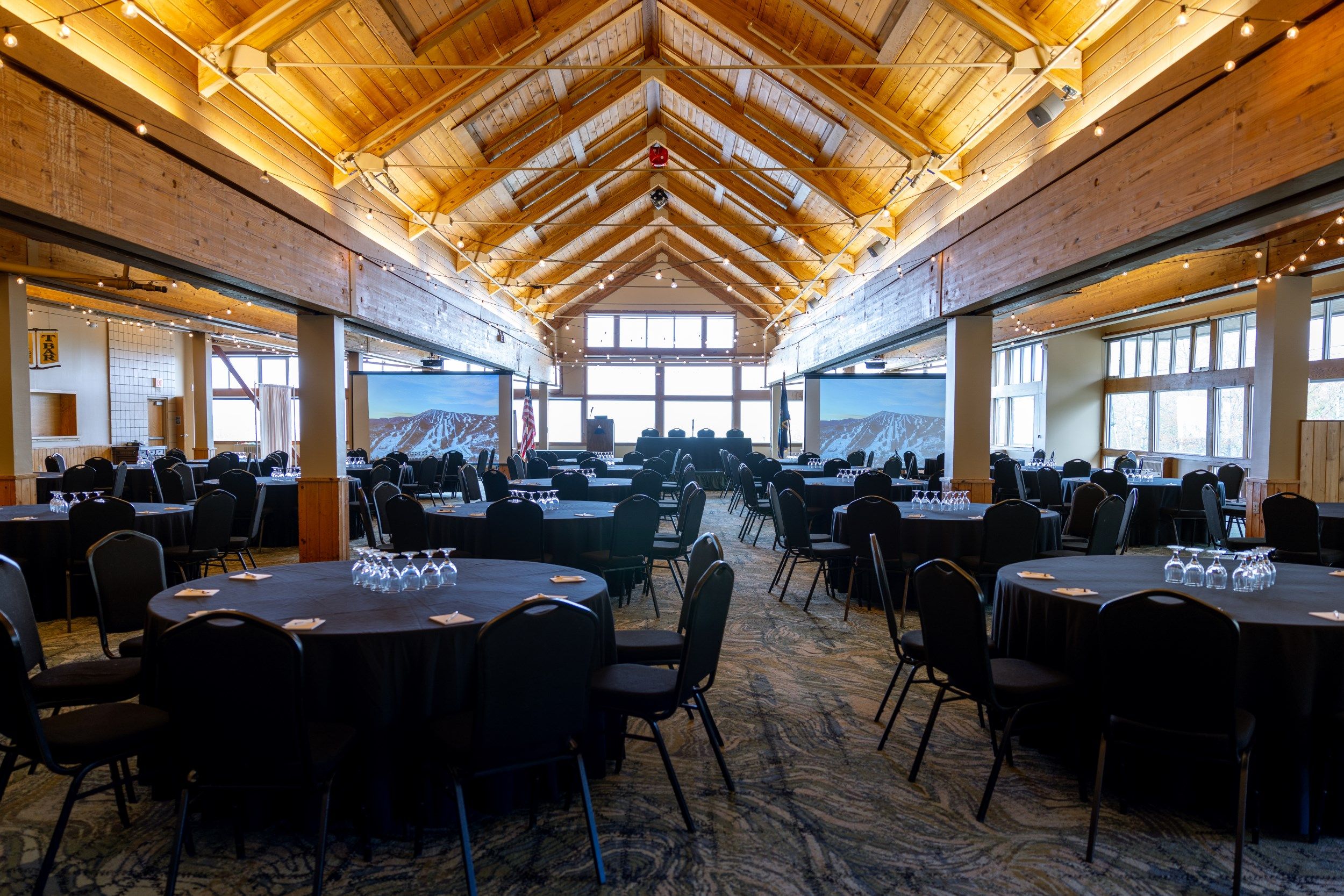 King Pine Room Conference set up