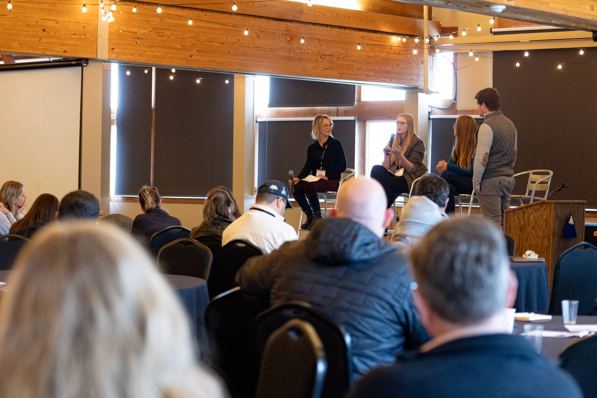 Kingpine room conference stage