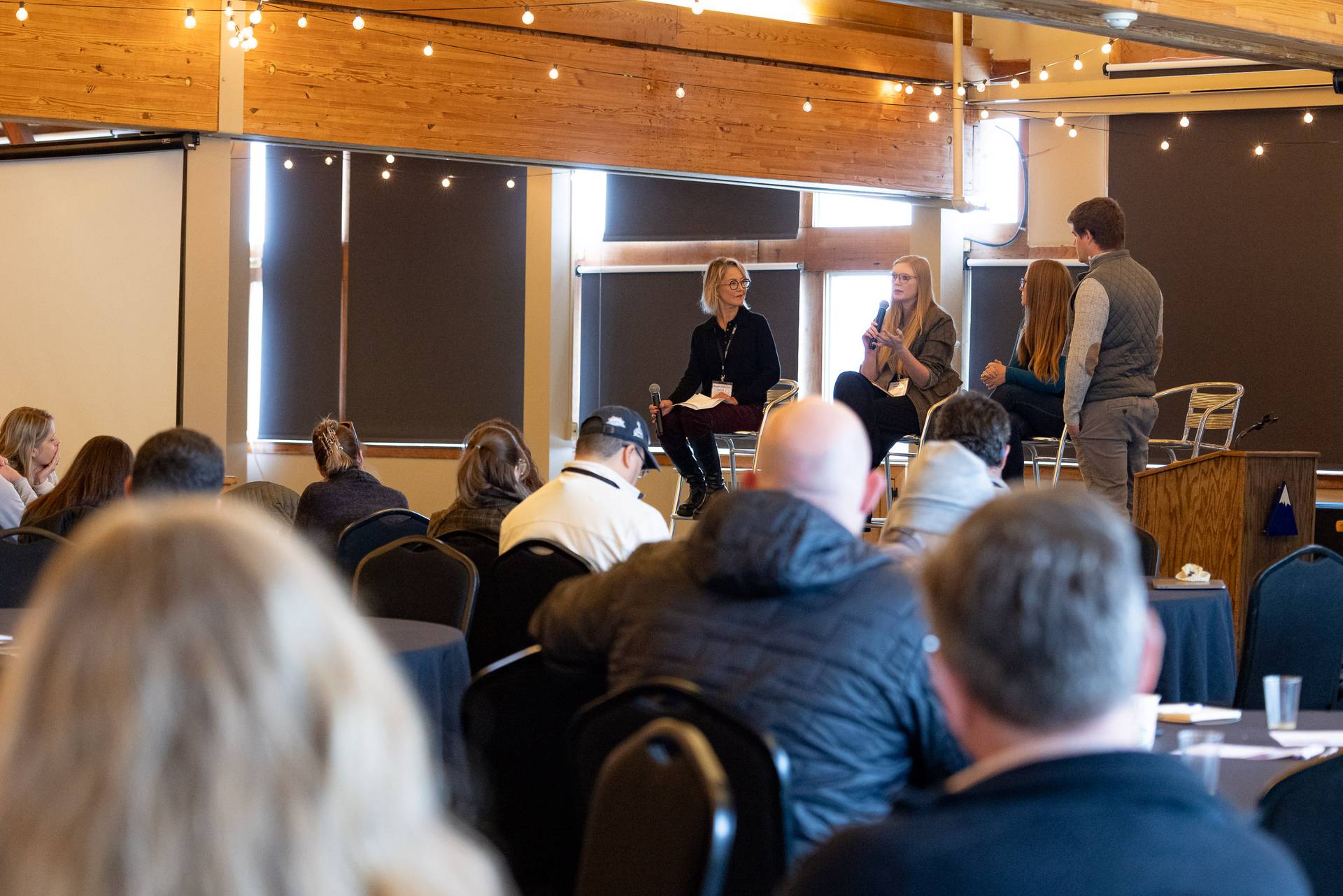 Kingpine room conference stage