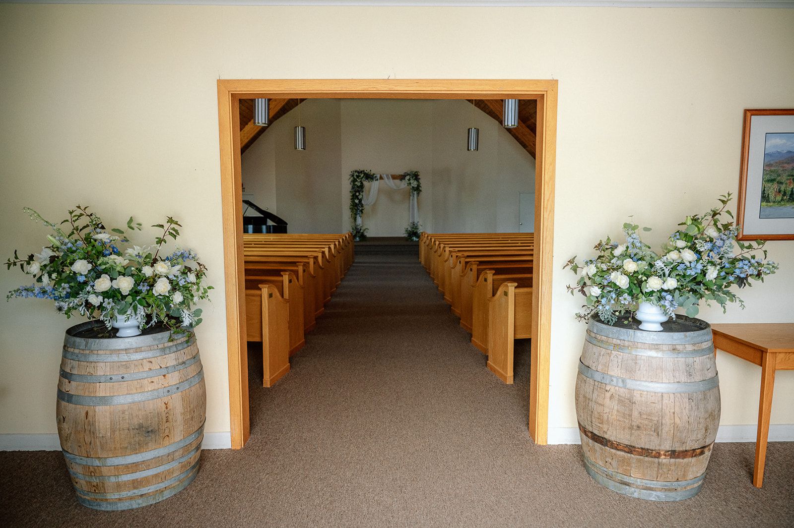 View of alter from the entry