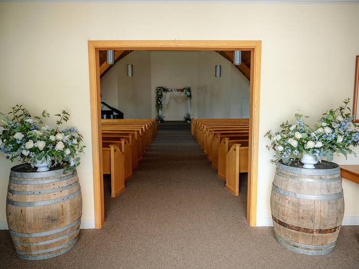 View of alter from the entry