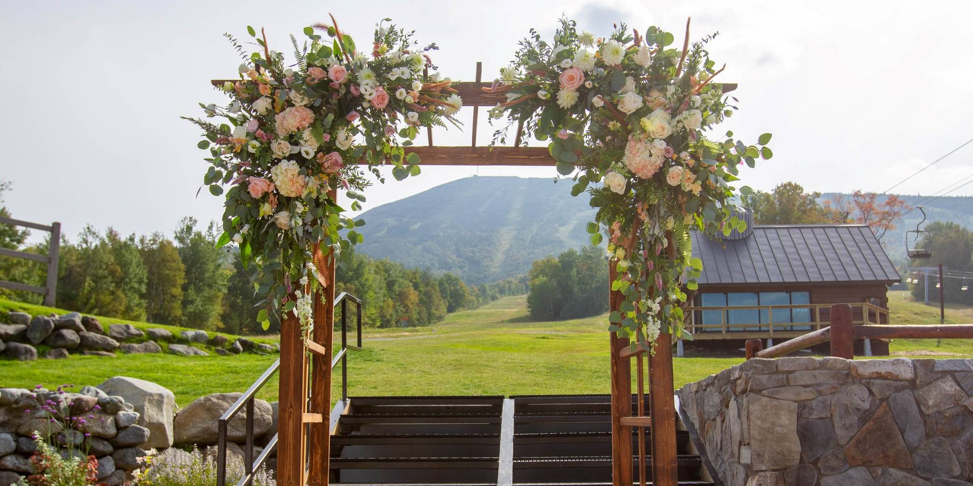 Wedding arbor on The Beach
