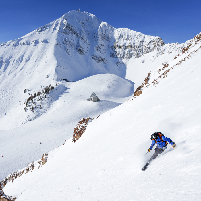 A skier at Big Sky Resort
