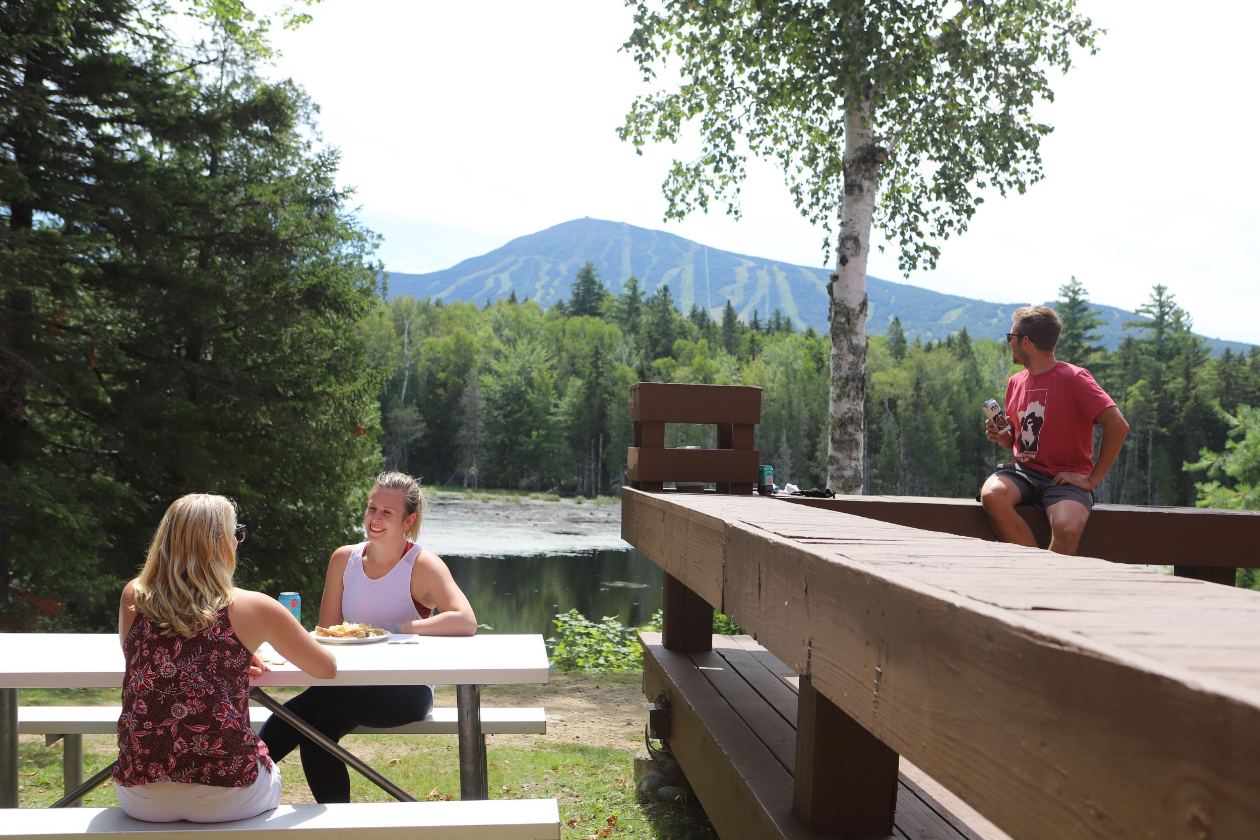 Outdoor meeting space