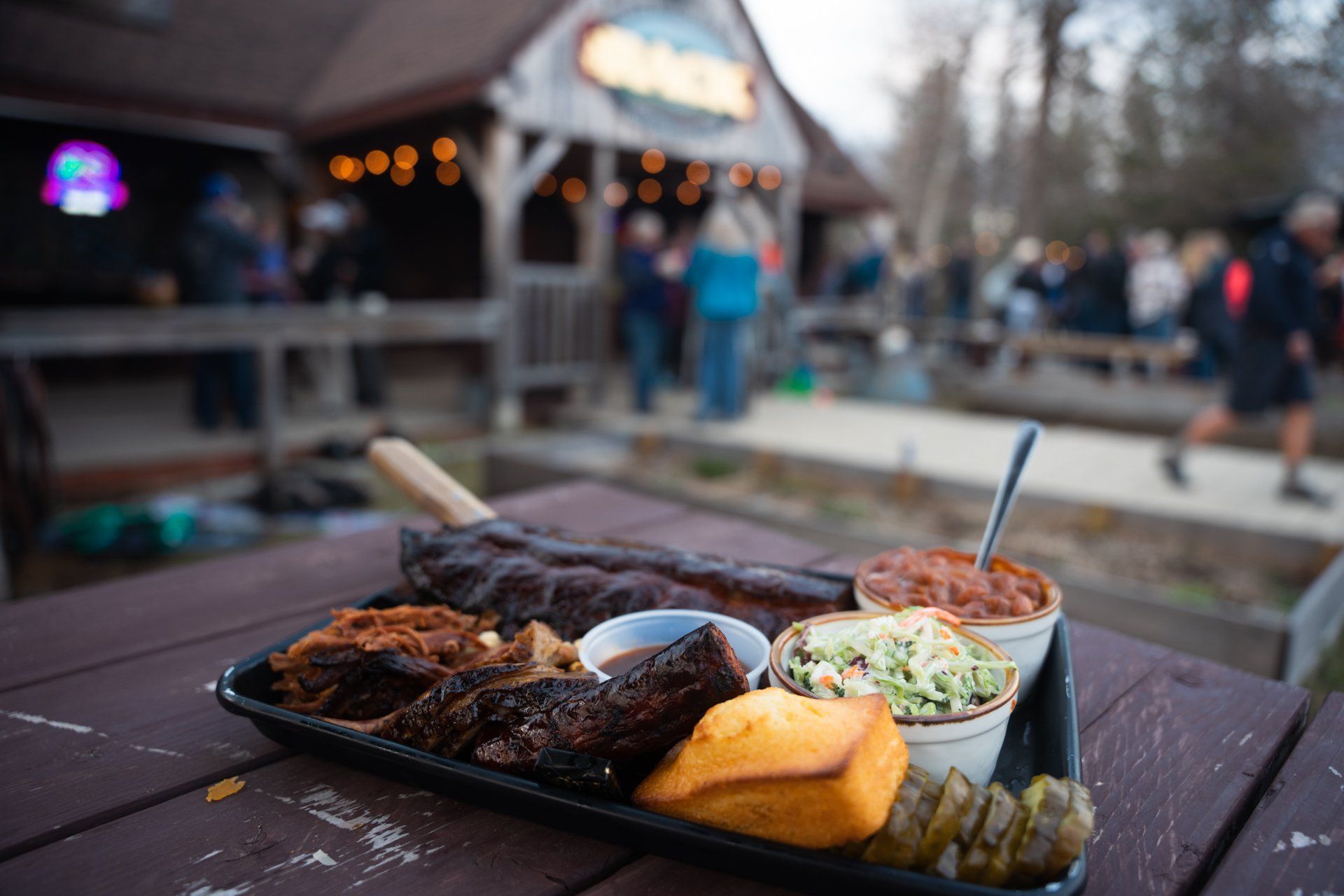 The Rack Summer plate of BBQ