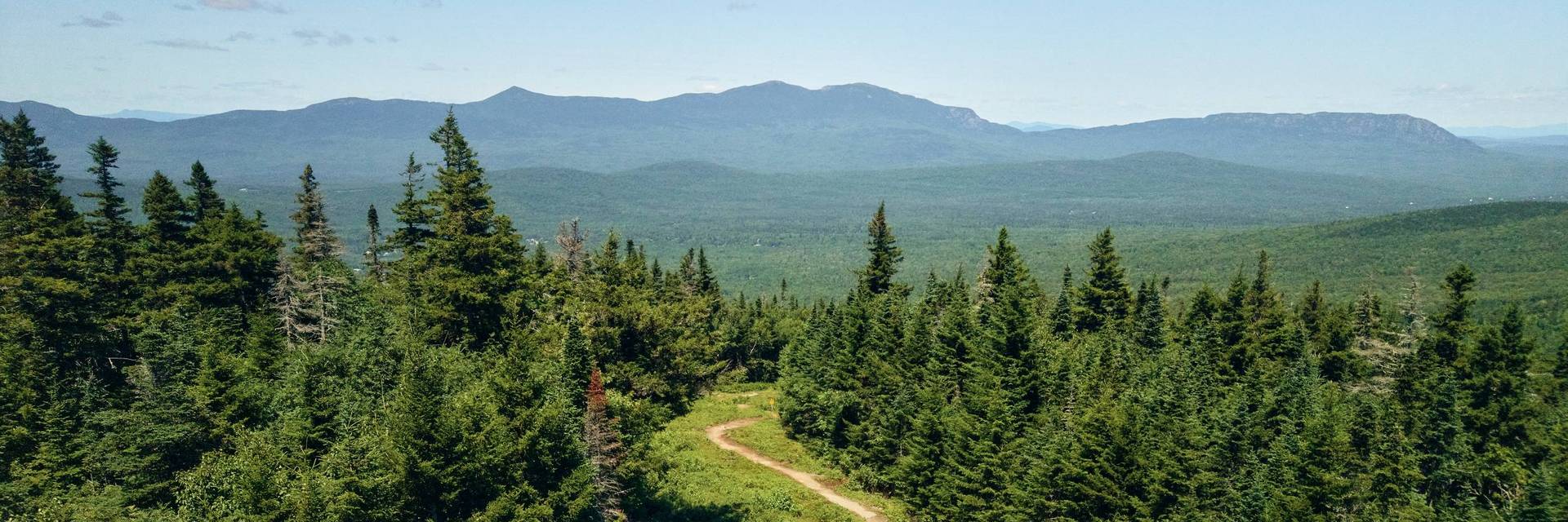 Hikers on mountain trail