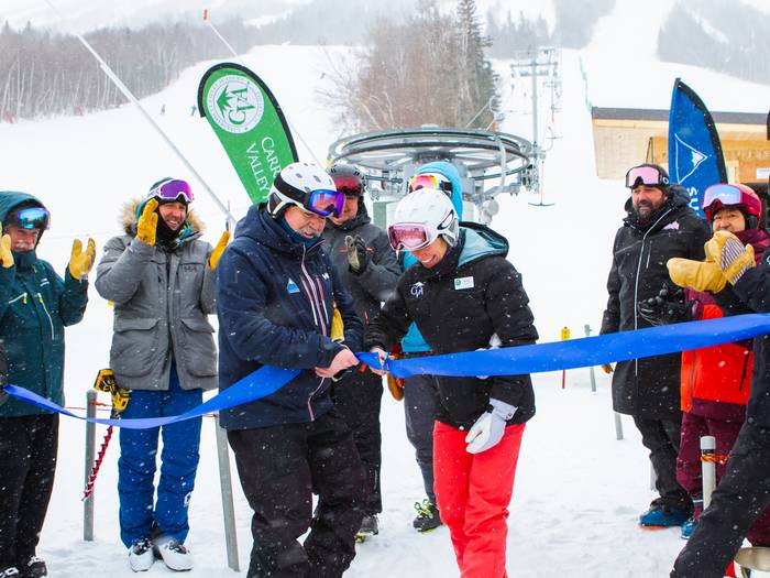 T-Bar ribbon cutting