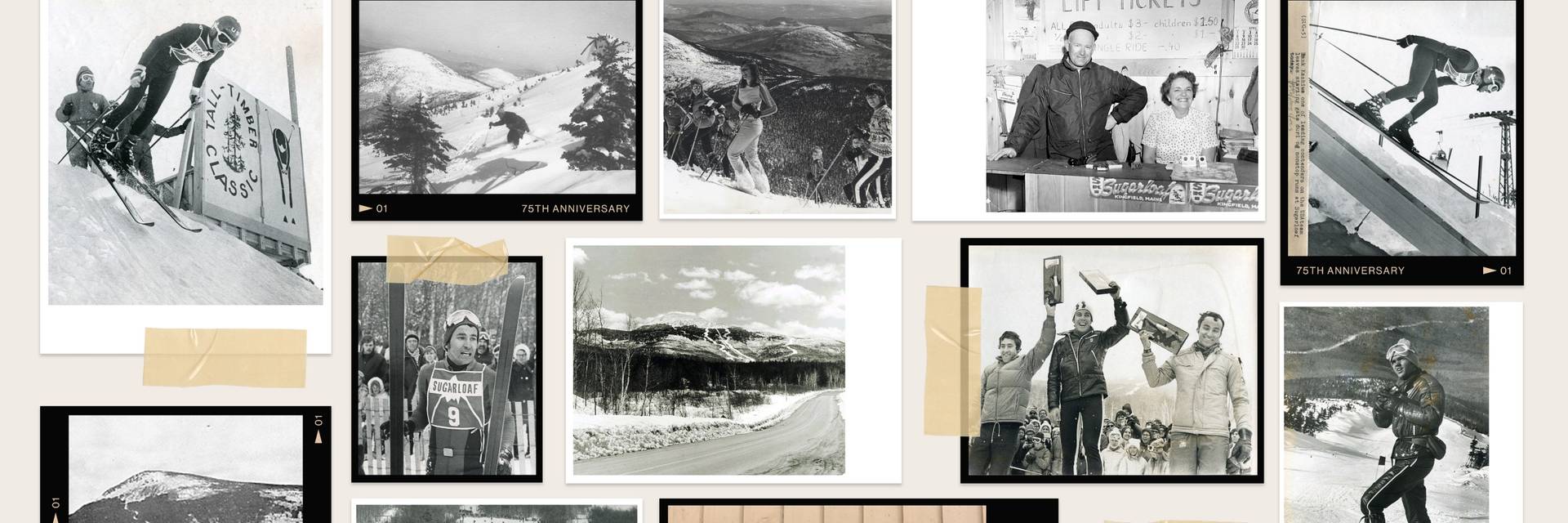 Photo collage of Sugarloaf throughout generations