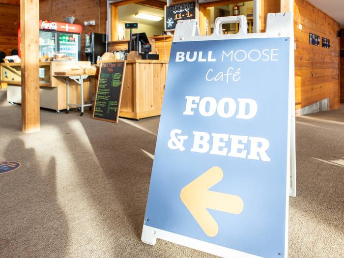 Bull Moose Cafe Sign