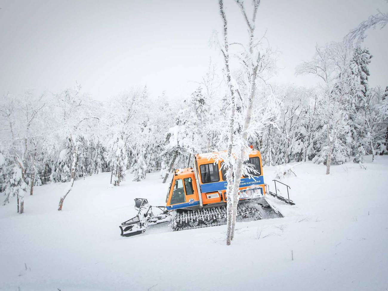 Burnt Mountain Snowcat On the Cat Track