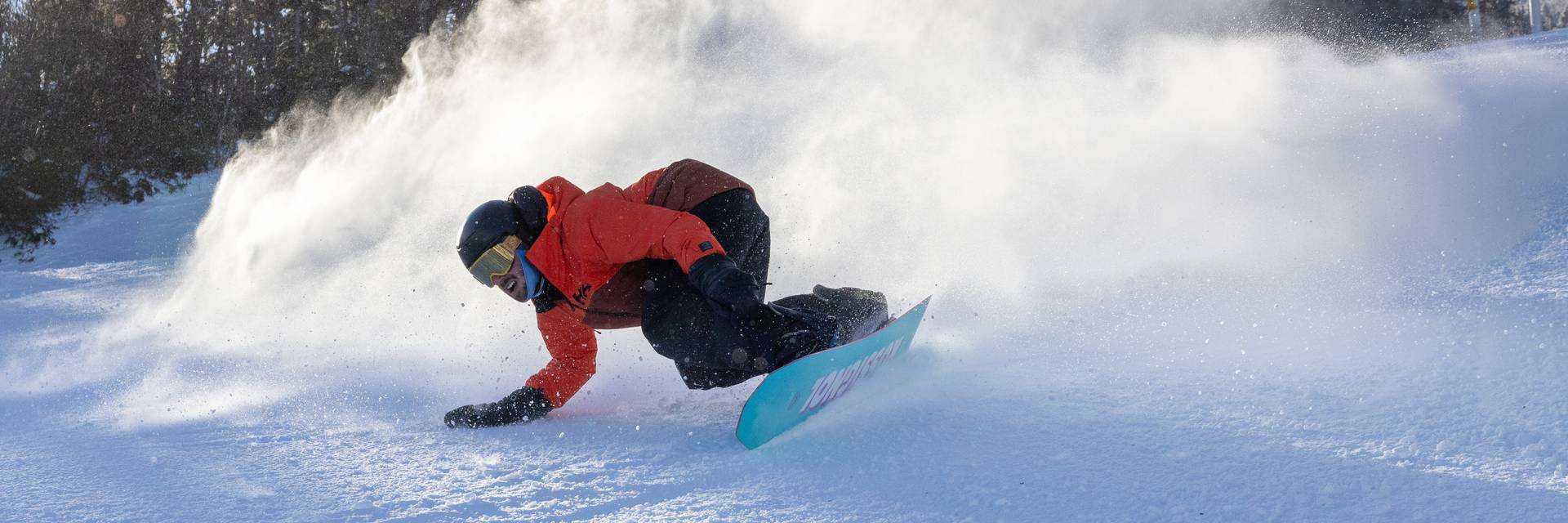 Snowboarder on Sugarloaf