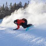 Snowboarder on Sugarloaf