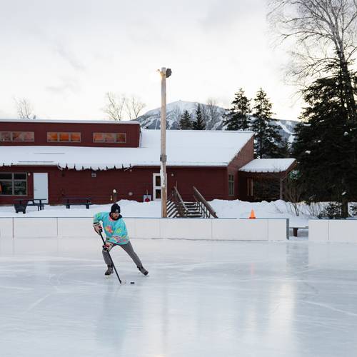 Hockey Player at the Sugarloaf Outdoor Center