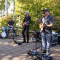 Musicians on outdoor patio