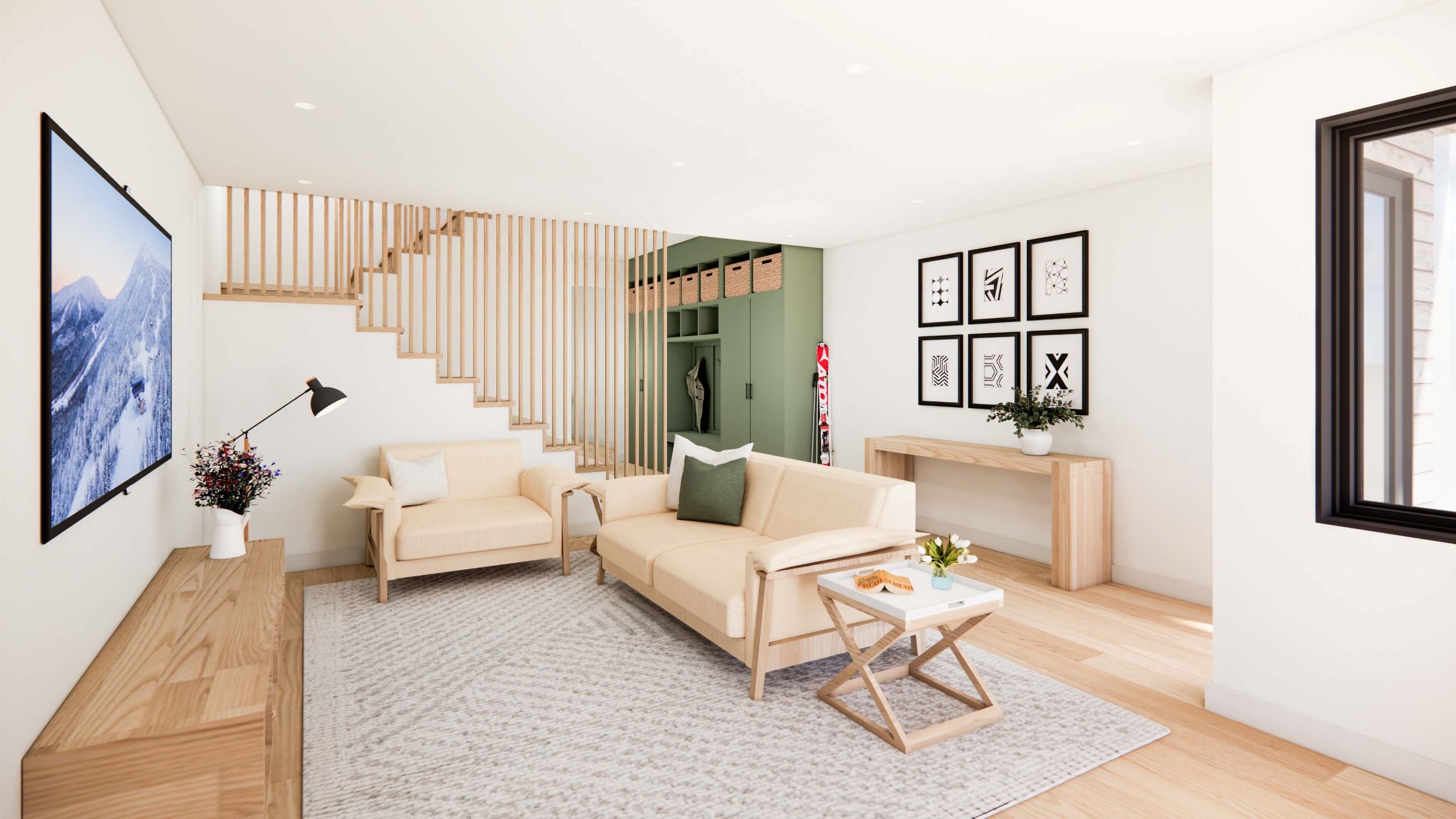 living room rendering