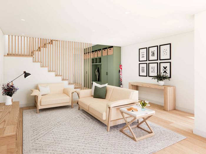 living room rendering