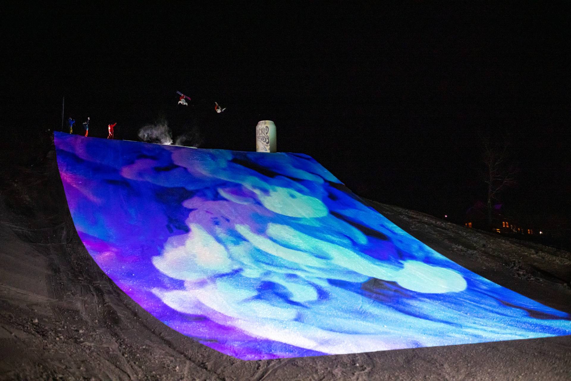 Atheletes in the air