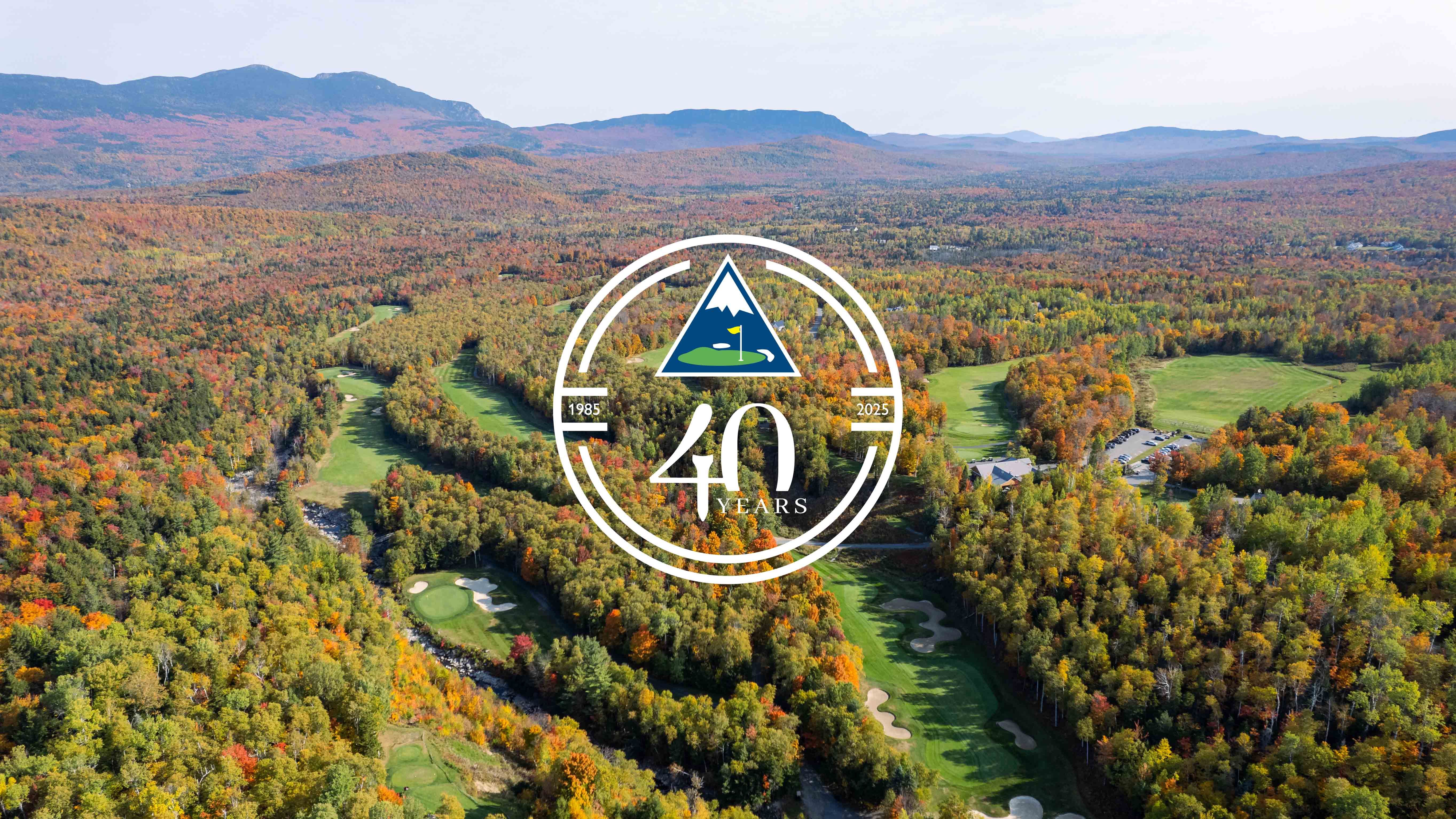 Sugarloaf Gold Course with the 40th anniversary logo 