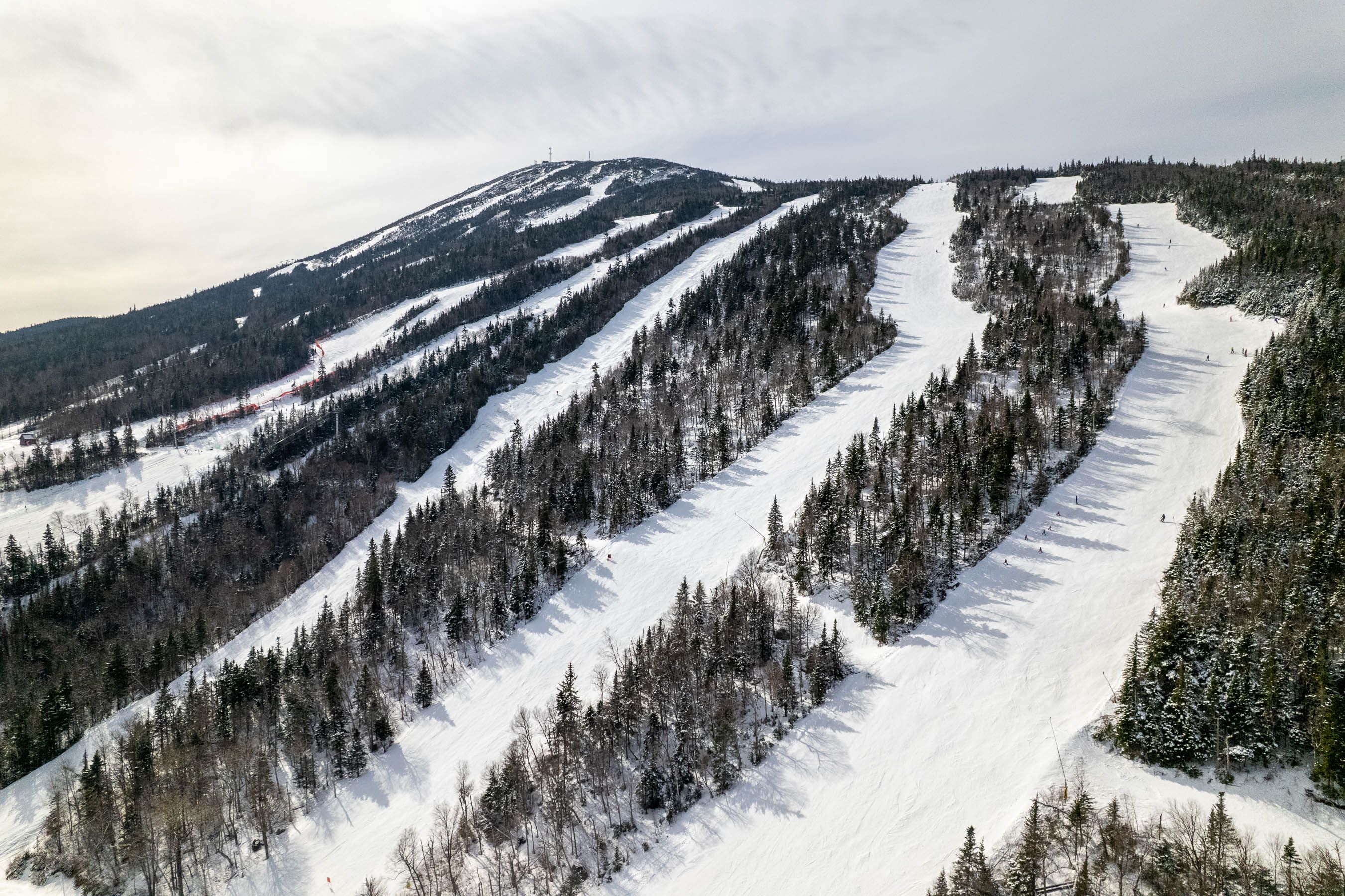 aerial view of slopes