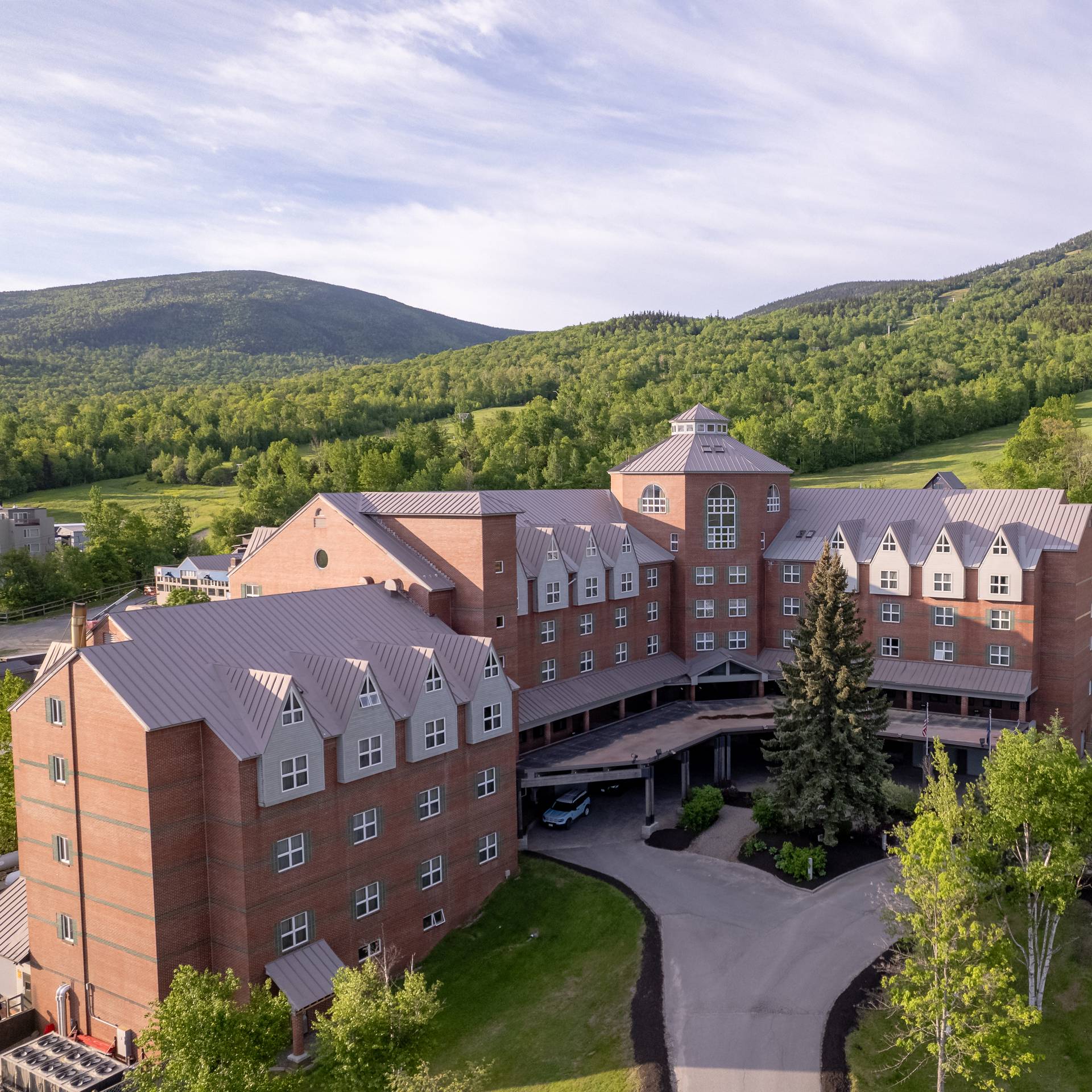Summer view of the hotel