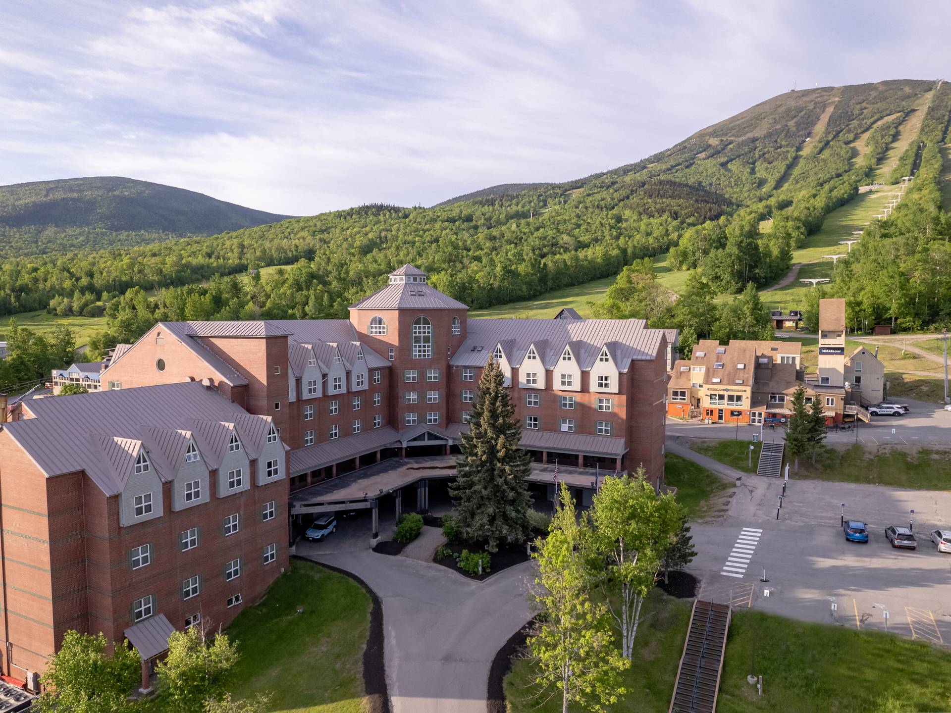 Summer view of the hotel