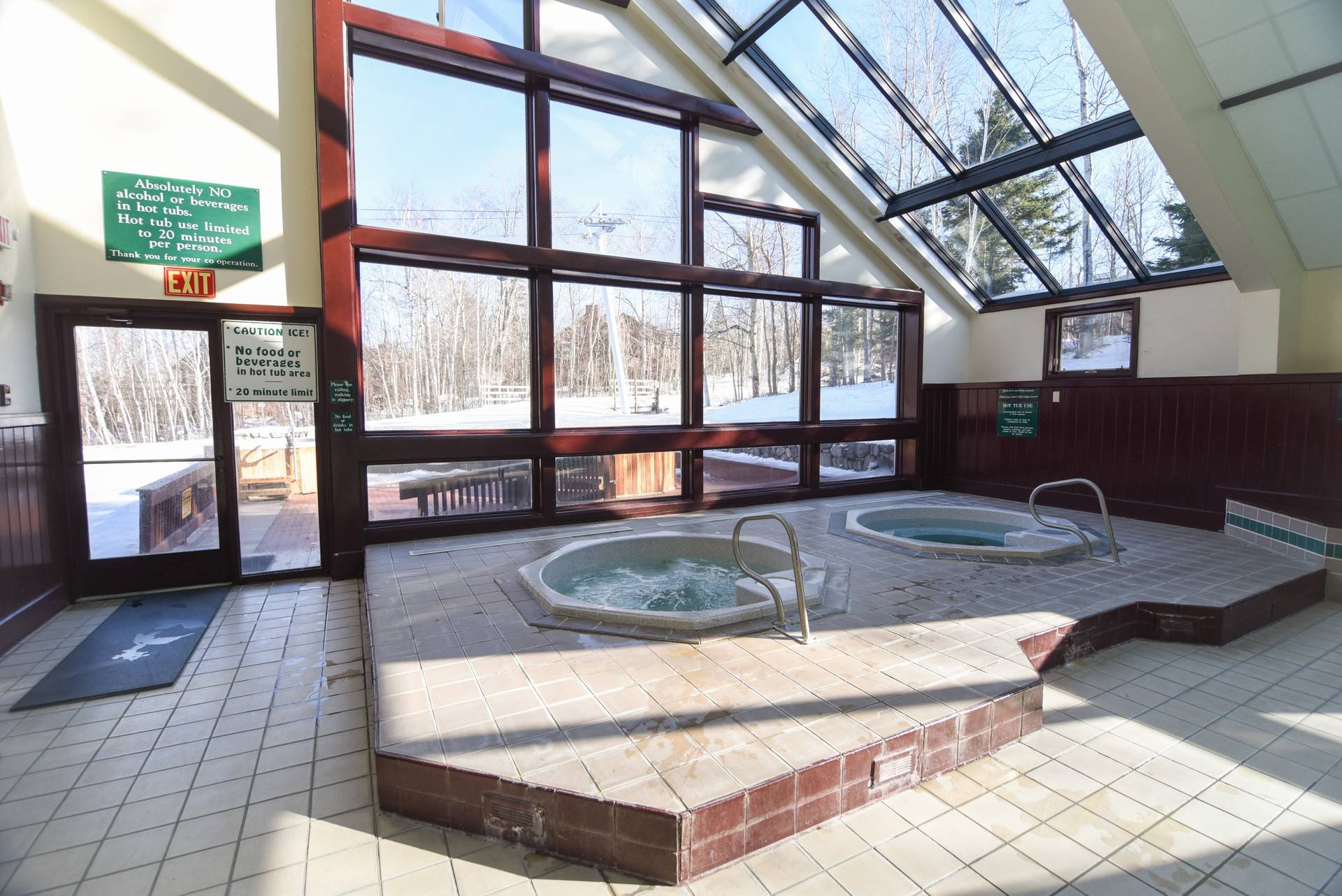 Indoor hot tubs
