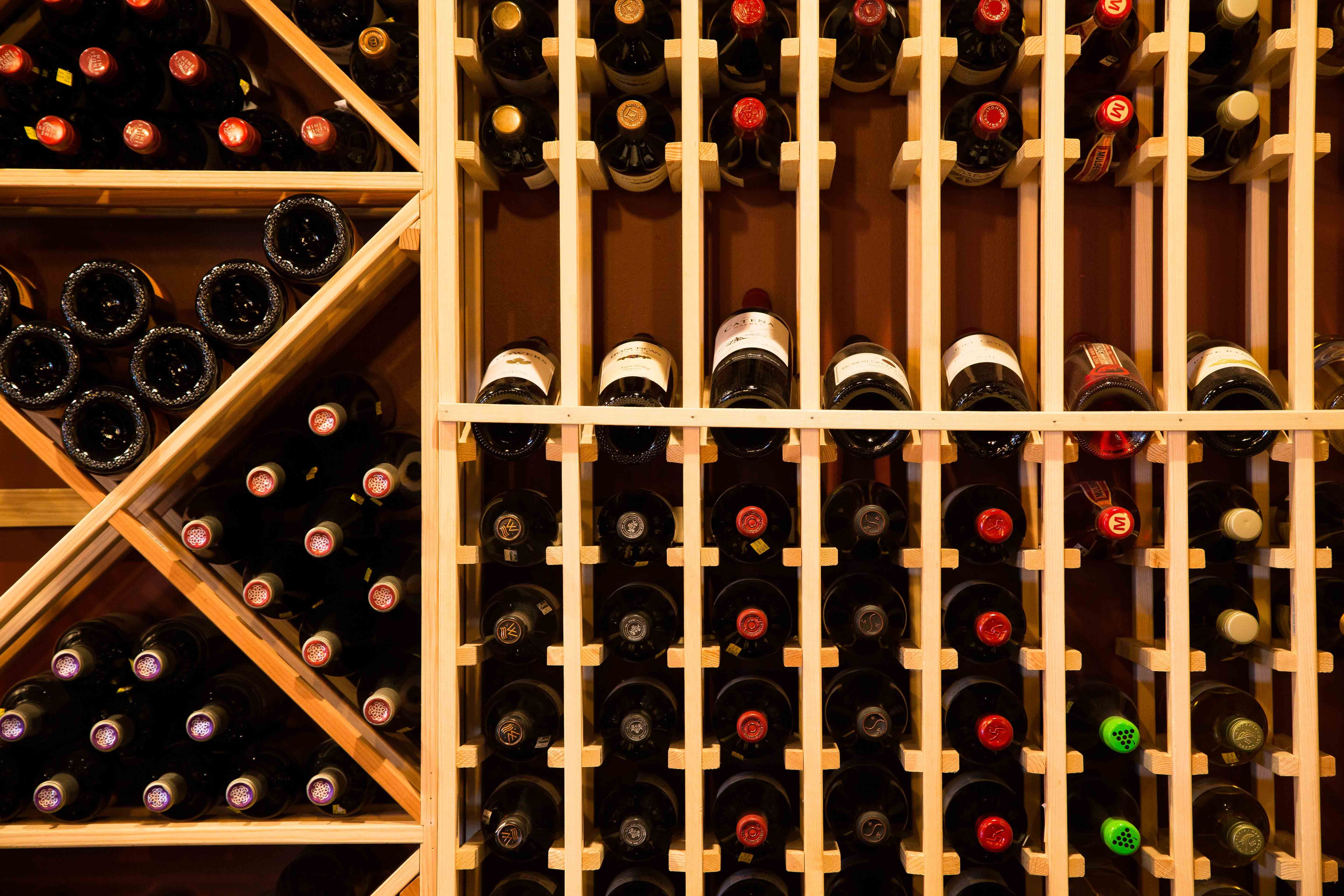 wine rack at 45 North