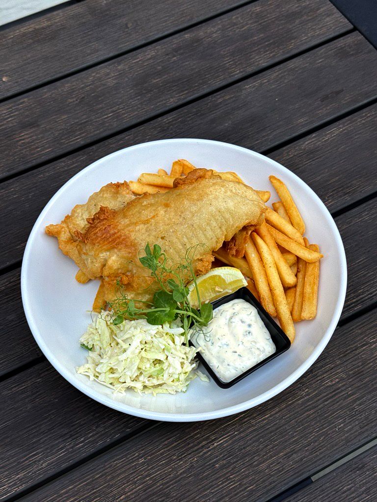 Fried fish and french fries