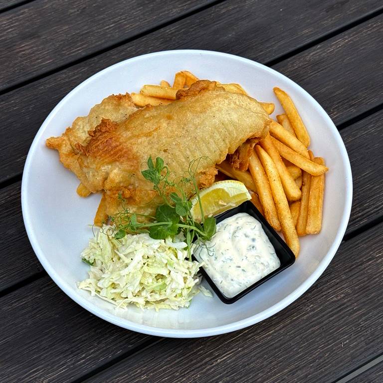 Fried fish and french fries