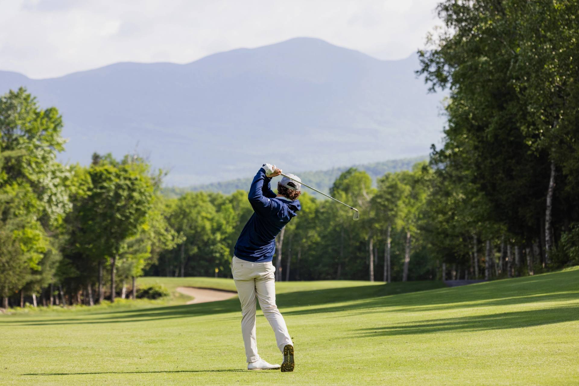 Golfer on the greens