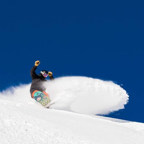 Snowboarder in Powder