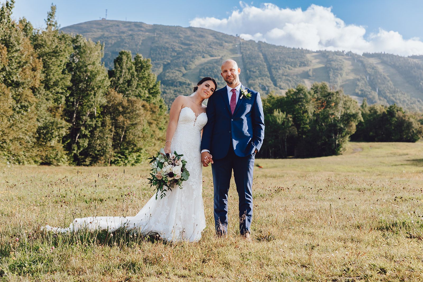 Bride and groom infant of Sugarloaf