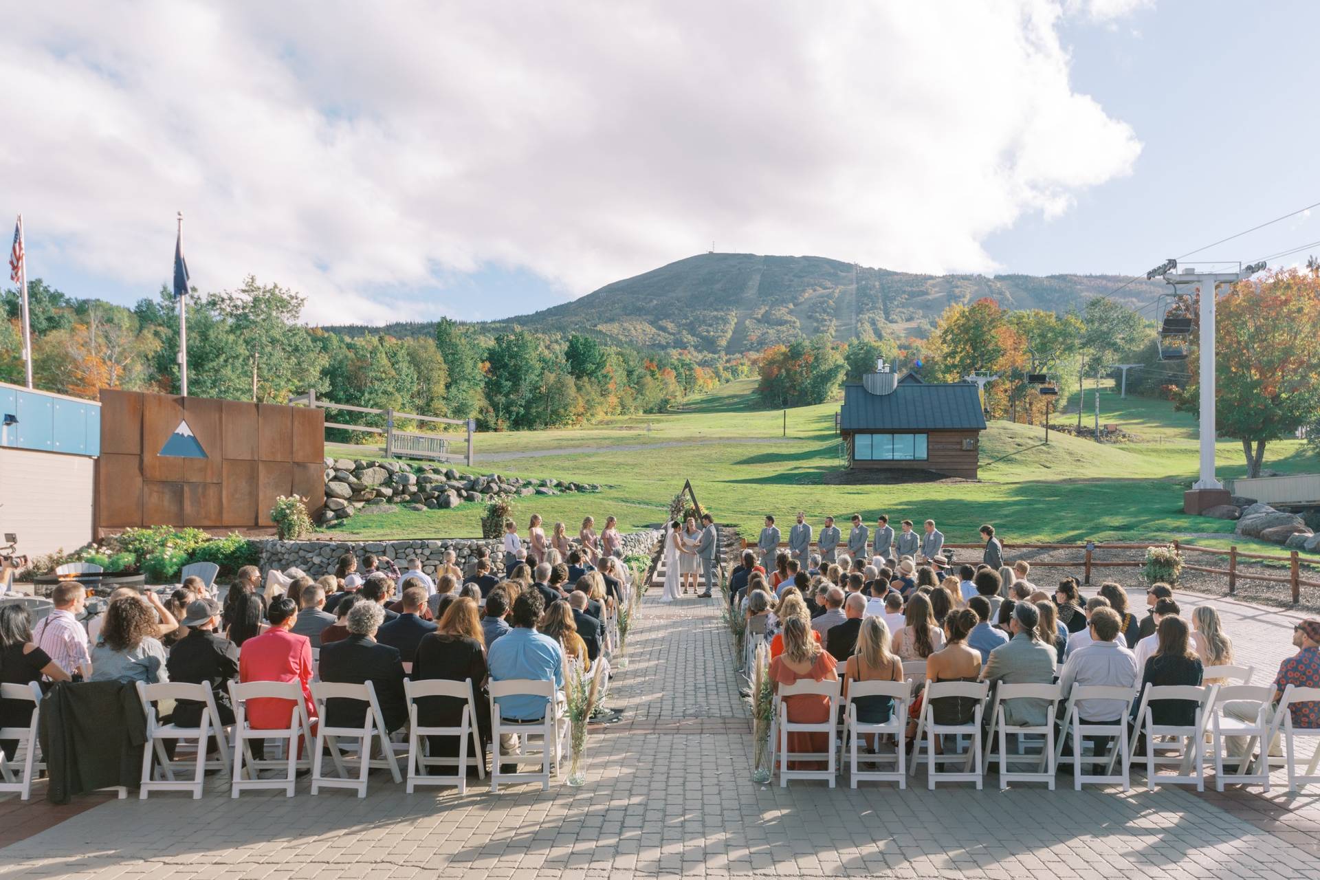 Wedding ceremony on the Beach at Sugarloaf
