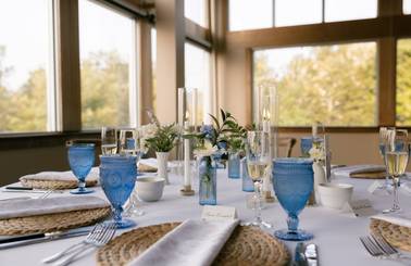 Glasswear on table